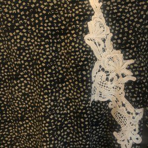 3/4 Sleeve Blouse with Lace Detail